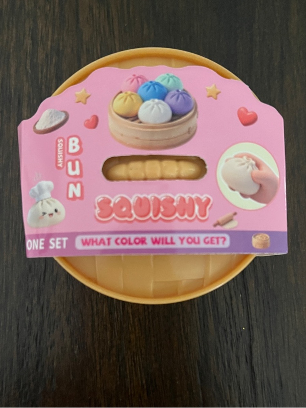 Squishy Bun Sensory Toy - Pink Packaging, Yellow Case— MYSTERY COLOR